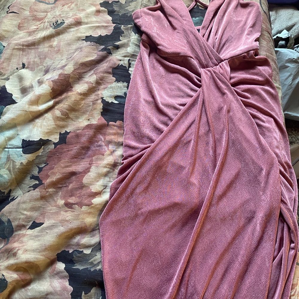 Lulu's Pink Asymmetrical Dress
